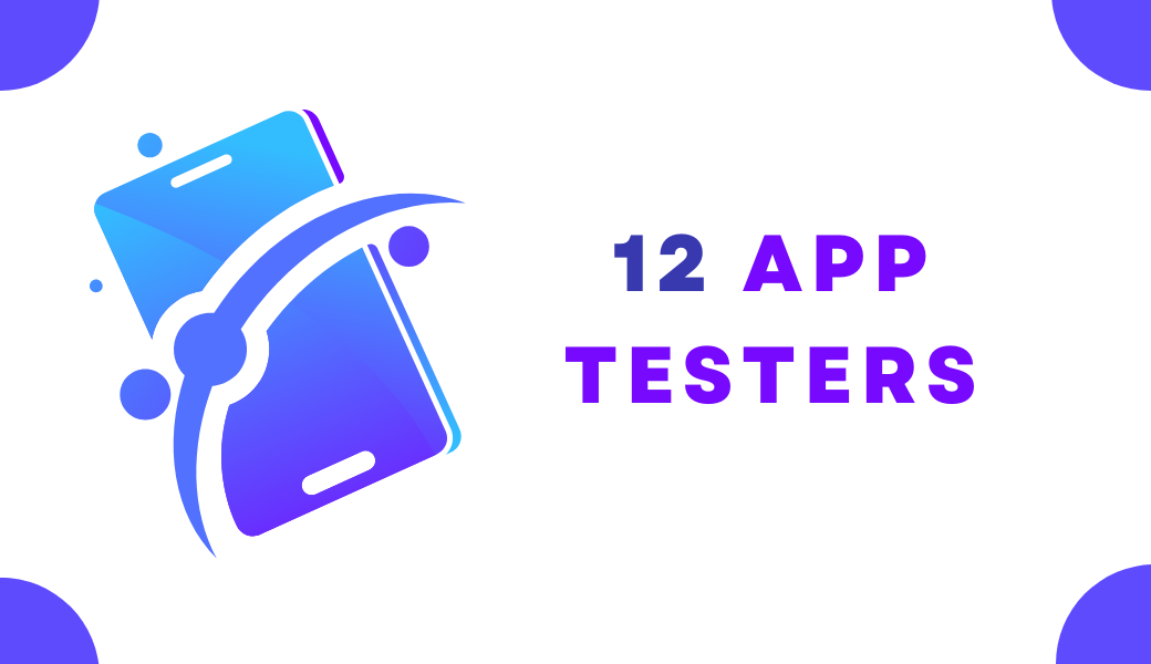 12 Testers google play ​