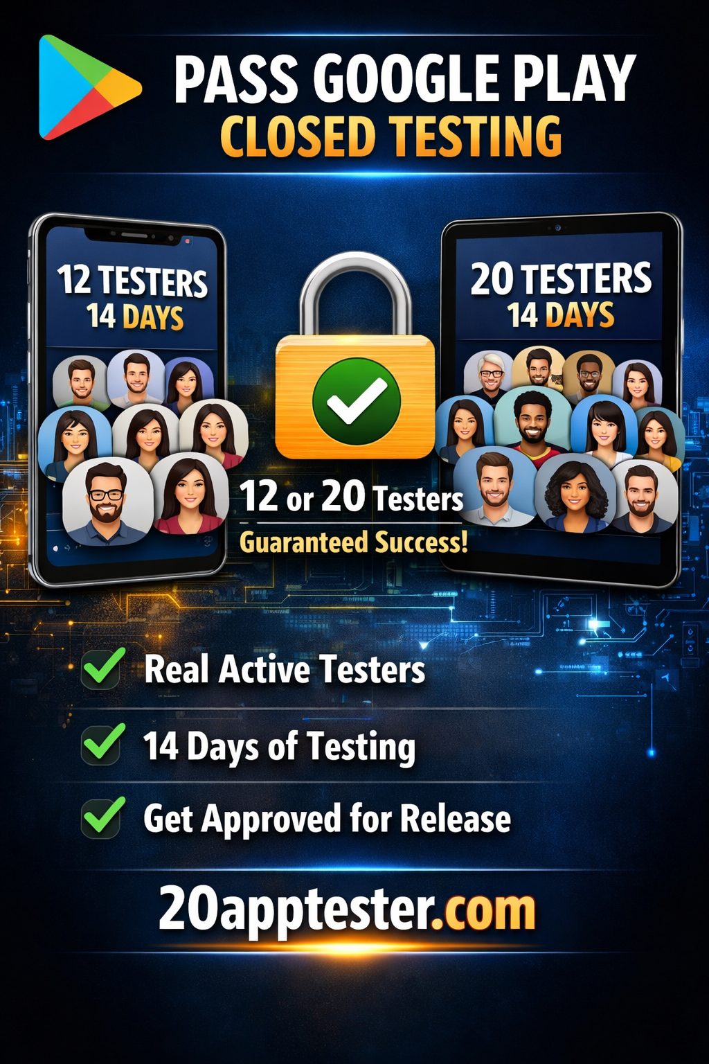 pass 14 days closed testing